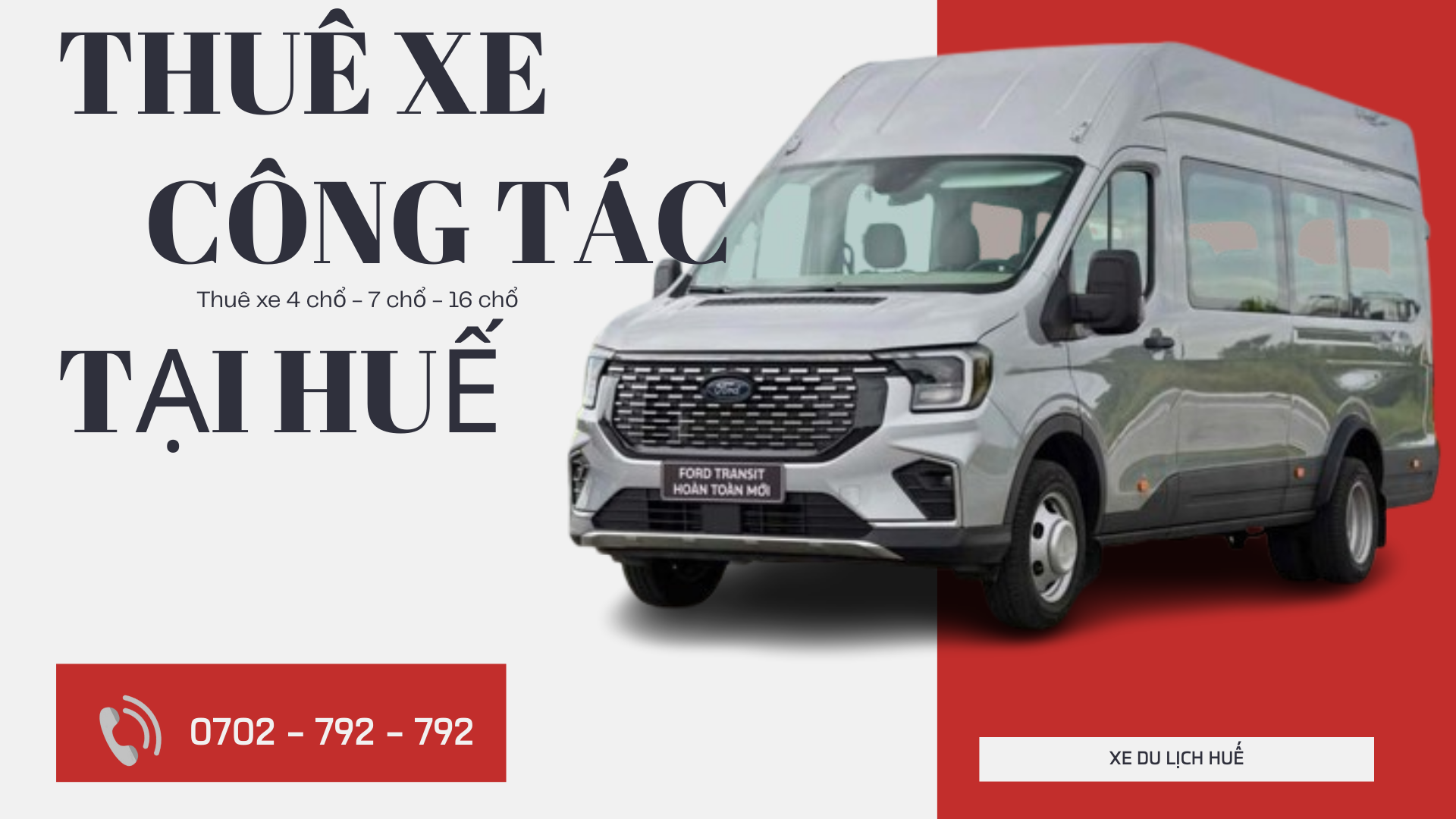 Thuê xe đi công tác 16 chổ