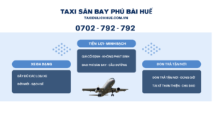 taxi đưa đón sân bay Huế