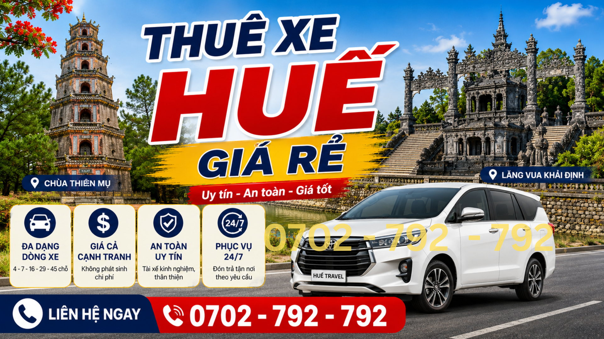 thuê xe huế giá rẻ