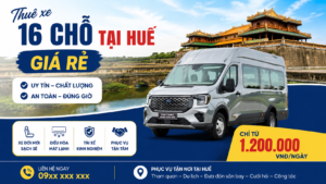 thuê xe 16 chổ tại Huế