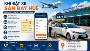 kinh nghiệm đặt xe sân bay huế